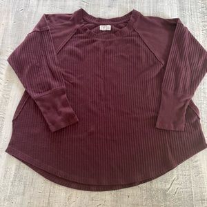 Maurice’s Burgundy Waffle Tee Sz XXL